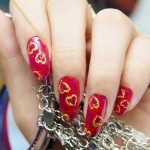 Сердечки на ногтях