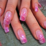 Фото розового дизайна ногтей